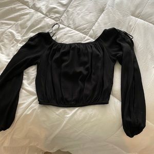 Forever 21 woven cropped blouse with tags